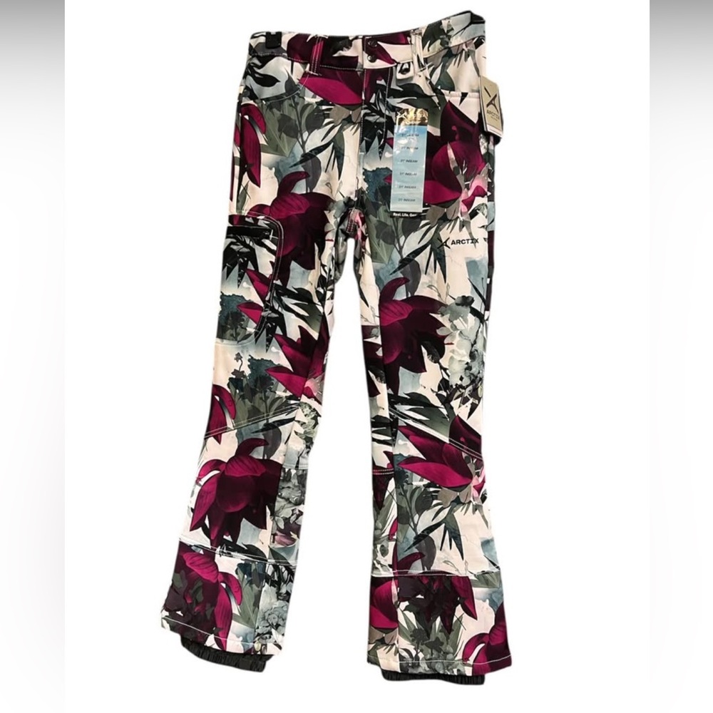 Arctix Women's Sarah Fleece-Lined Softshell Pants
 - Burgundy and Green